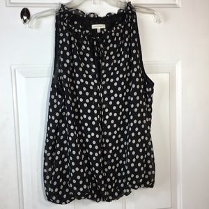 Max Studio large Black and white polkadot